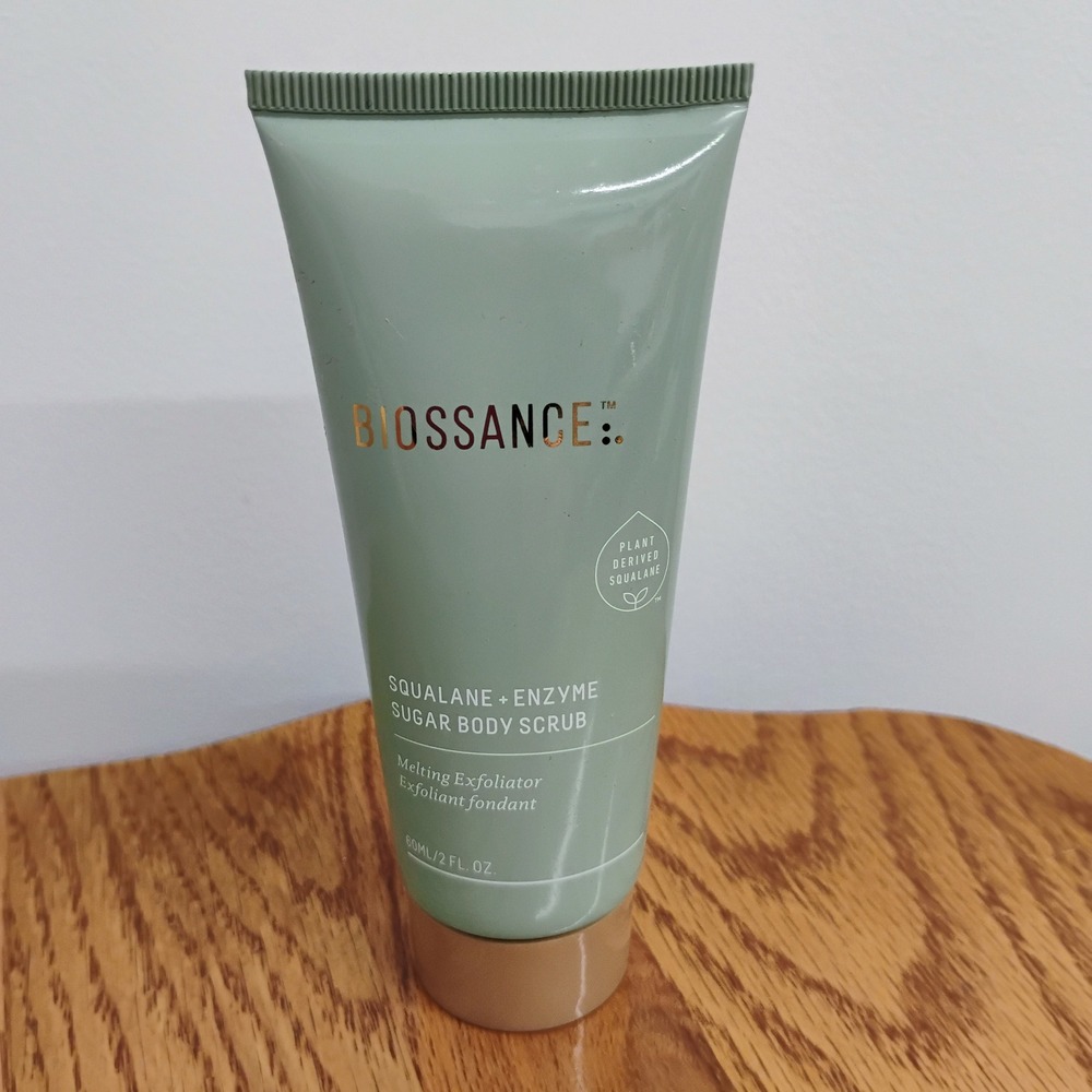 Biossance Squalane Enzyme Sugar Body Scrub Exfoliator 2‎ Fl Oz Travel Size NEW